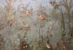 Η τοιχογραφία ενός κήπου στο υπόγειο δωμάτιο της έπαυλης της Λιβίας στη Ρώμη