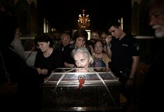 Εντυπωσιασμένοι οι Καθολικοί από την υποδοχή στο λείψανο της Αγ. Βαρβάρας