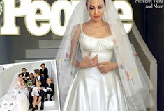 Η Angelina Jolie παντρεύτηκε με νυφικό γεμάτο ζωγραφιές των παιδιών της