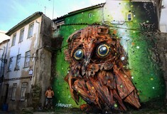 H trash art του Bordalo II 