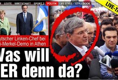 Η Bild «στάμπαρε» τον επικεφαλής του Die Linke, δίπλα στον Τσίπρα