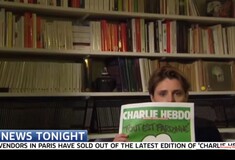 Σάλος με την αντίδραση του Sky News όταν καλεσμένη έδειξε το εξώφυλλο του Charlie Hebdo