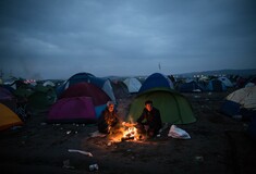Έβρεξε στην Ειδομένη: Δραματική η κατάσταση των προσφύγων