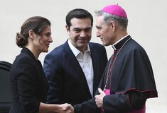 O Αλέξης Τσίπρας με την Μπέτυ Μπαζιάνα στο Βατικανό - ΦΩΤΟΓΡΑΦΙΕΣ
