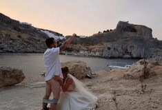 Οργή στη Ρόδο για την γαμήλια φωτογράφιση με το στοματικό σεξ που έγινε viral - Τέλος οι πολιτικοί γάμοι στο μοναστήρι