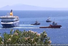 Καρέ- καρέ οι προσπάθειες αποκόλλησης του Blue Star Patmos