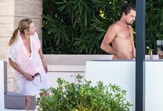 Ο Λεονάρντο Ντι Κάπριο και η Κέιτ Γουίνσλετ χαλαρώνουν στη βίλα του ηθοποιού στο Σεντ Τροπέ