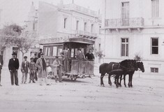 Όταν το τραμ το έσερναν άλογα στο χωματόδρομο της Μητροπόλεως