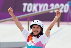 Τόκιο: «Χρυσή» Ολυμπιονίκης, 13 ετών- Η Momiji Nishiya νικήτρια στο σκέιτμπορντ γυναικών