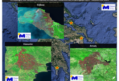 Sentinel-2: 650.000 στρέμματα γης έχουν καεί σε Εύβοια, Αττική, Λακωνία - Δορυφορικές εικόνες
