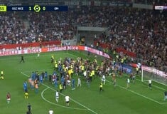 Χάος στο Νις-Μαρσέιγ: Έριξαν μπουκάλι στον Παγέ, το ξαναπέταξε στην εξέδρα και μπήκαν στο γήπεδο