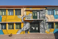 Ένα σχολείο στη Νεμέα μεταμορφώνεται σε έργο τέχνης με πρωταγωνιστή τον θρυλικό λέοντα