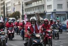 efood: Διαμαρτυρία των διανομέων - Μοτοπορεία στο κέντρο της Αθήνας