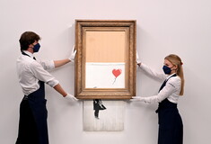 Βρετανία: Το μισοκατεστραμμένο έργο του Banksy «Το Κορίτσι με το Μπαλόνι» πωλήθηκε αντί 21,8 εκατ. ευρώ από τον Sotheby's, νέα τιμή ρεκόρ για έργο του καλλιτέχνη	