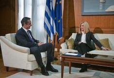 Φώφη Γεννηματά και Κυριάκος Μητσοτάκης