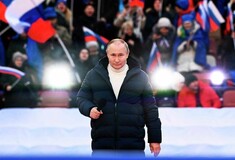 Διακόπηκε ξαφνικά η live μετάδοση της ομιλία Πούτιν για την Κριμαία