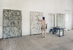 Στο εργαστήριο του Brice Marden στην Ύδρα