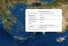 Σεισμός 4,2 Ρίχτερ στο Καστελόριζο 