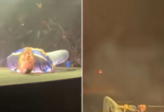 Άσχημη πτώση του Post Malone στη σκηνή – Συνέχισε τη συναυλία, πονεμένος