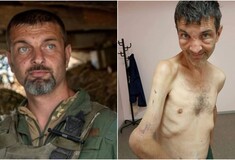 Το αποστεωμένο πρόσωπο της αιχμαλωσίας: Ένας Ουκρανός πριν και μετά τη σύλληψή του από τους Ρώσους