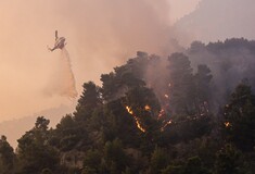 Φωτιές: Μεγάλη αναζωπύρωση στη Ρόδο - Η εικόνα σε Κέρκυρα, Αίγιο και Κάρυστο