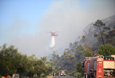 Φωτιές: Δύσκολη μάχη σε Ρόδο, Κέρκυρα, Κάρυστο και Αίγιο - Πώς εξελίσσονται τα μέτωπα