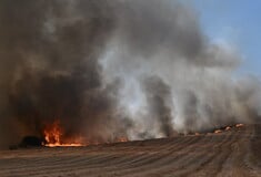 Φωτιά στη Μαγνησία: Συνεχείς εκρήξεις στη Νέα Αγχίαλο- Απομακρύνονται F-16