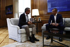 Μέγαρο Μαξίμου: Συνάντηση του Κυριάκου Μητσοτάκη με τον πρόεδρο της UEFA - Σύσκεψη με ιδιοκτήτες ΠΑΕ