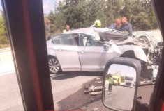 Δύο νεκροί και δύο τραυματίες σε τροχαίο δυστύχημα στην Εθνική οδό Θεσσαλονίκης - Σερρών