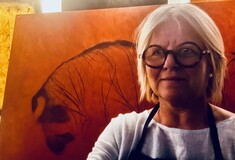 ALBA Artiste plasticienne “I paint to make sur not to die while being alive” Χριστίνα Φακορέλλη 