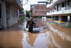 Ο Αρναούτογλου ανήρτησε δορυφορική εικόνα από τις πλημμύρες στη Λάρισα