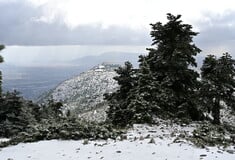 Κακοκαιρία: Διακόπηκε η κυκλοφορία οχημάτων στη λεωφόρο Φυλής