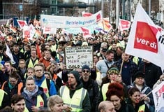 Γερμανία: Το συνδικάτο Ver.di ανήγγειλε νέες απεργιακές κινητοποιήσεις