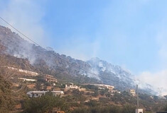 Φωτιά στο Λασίθι: Ενισχύθηκαν οι δυνάμεις της Πυροσβεστικής - Διάσπαρτες εστίες και προβλήματα λόγω ισχυρών ανέμων