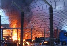 Θεσσαλονίκη: Μεγάλη φωτιά στο λιμάνι