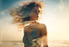 Ωραία μακριά μαλλιά σε πρώτο πρόσωπο