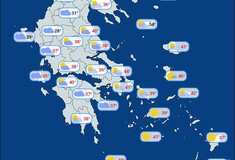 Καύσωνας: Ο χάρτης των υψηλότερων θερμοκρασιών - Πού θα φτάσει τους 44°C 