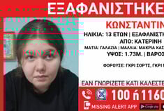 Χαμόγελο του Παιδιου: Εξαφανίστηκε 13 στην Κατερίνη