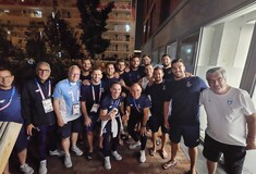 Λευτέρης Πετρούνιας: Αποθεωτική υποδοχή από τους πολίστες στο Ολυμπιακό χωριό