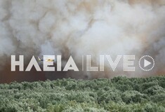 Φωτιά τώρα στην Ηλεία - Μήνυμα 112 για εκκένωση από τρεις οικισμούς προς Αμαλιάδα