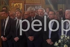 Ανδρουλάκης Δούκας και το όλον ΠΑΣΟΚ στην κηδεία του δημάρχου Αιγιαλείας, Δημήτρη Καλογερόπουλου