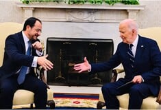 Θερμές χειραψίες και αισιόδοξα μηνύματα στη συνάντηση Μπάιντεν - Χριστοδουλίδη