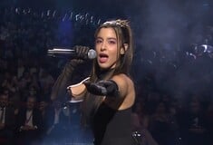Eurovision 2025: Η Μαρίνα Σάττι στη σκηνή του εθνικού τελικού 