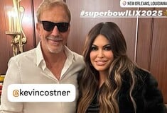 Η Κίμπερλι Γκιλφόιλ στο Super Bowl φωτογραφήθηκε με τον Κέβιν Κόστνερ
