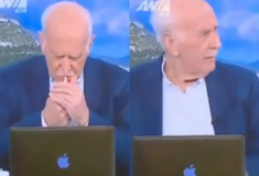 Γιώργος Παπαδάκης: Η στιγμή που «πιάστηκε» να καπνίζει on air