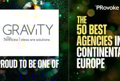 Η Gravity The Newtons στη λίστα των 50 Best Agencies in Continental Europe 