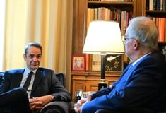 Πρώτη συνάντηση Μητσοτάκη - Τασούλα: Τι είπαν για τους δασμούς Τραμπ