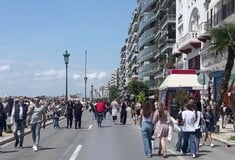 Θεσσαλονίκη: Βίντεο από την πιλοτική πεζοδρόμηση της Λεωφόρου Νίκης 