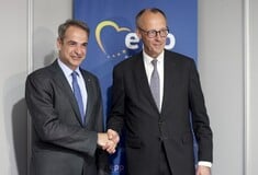 Στο Βερολίνο ο Κυριάκος Μητσοτάκης - Συνάντηση με τον καγκελάριο Μερτς