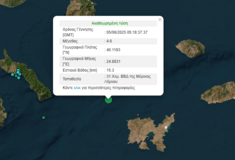 Σεσιμός 4,6 Ρίχτερ στην Λήμνο